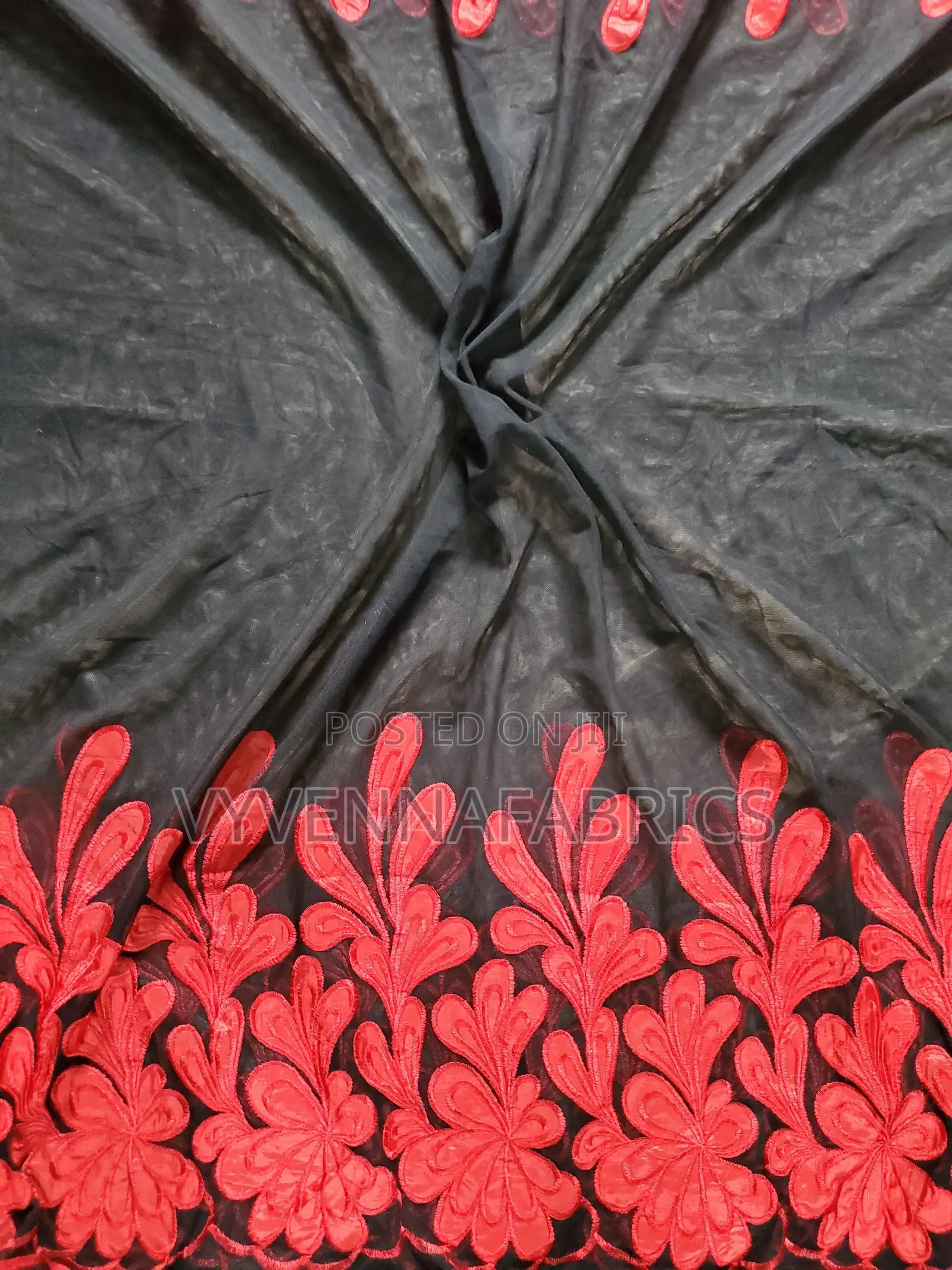 Mesh Embroidered Sample Lace