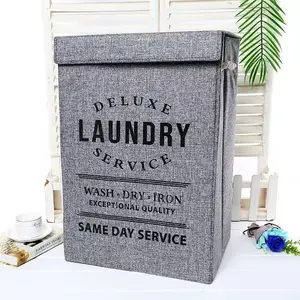 Foldable Laundry Bag Available in Black, Brown, Grey Color