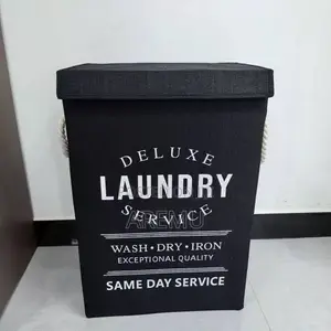 Foldable Laundry Bag Available in Black, Brown, Grey Color