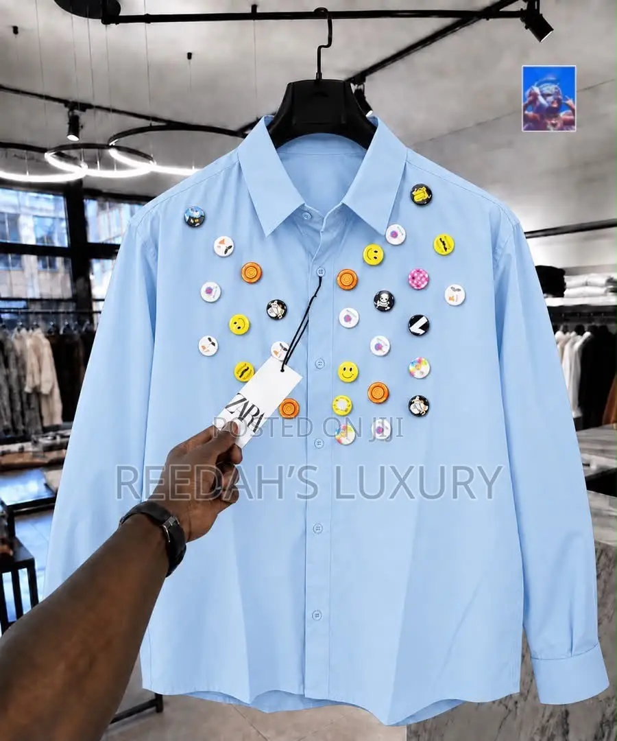 Embellished Button-Down Shirt