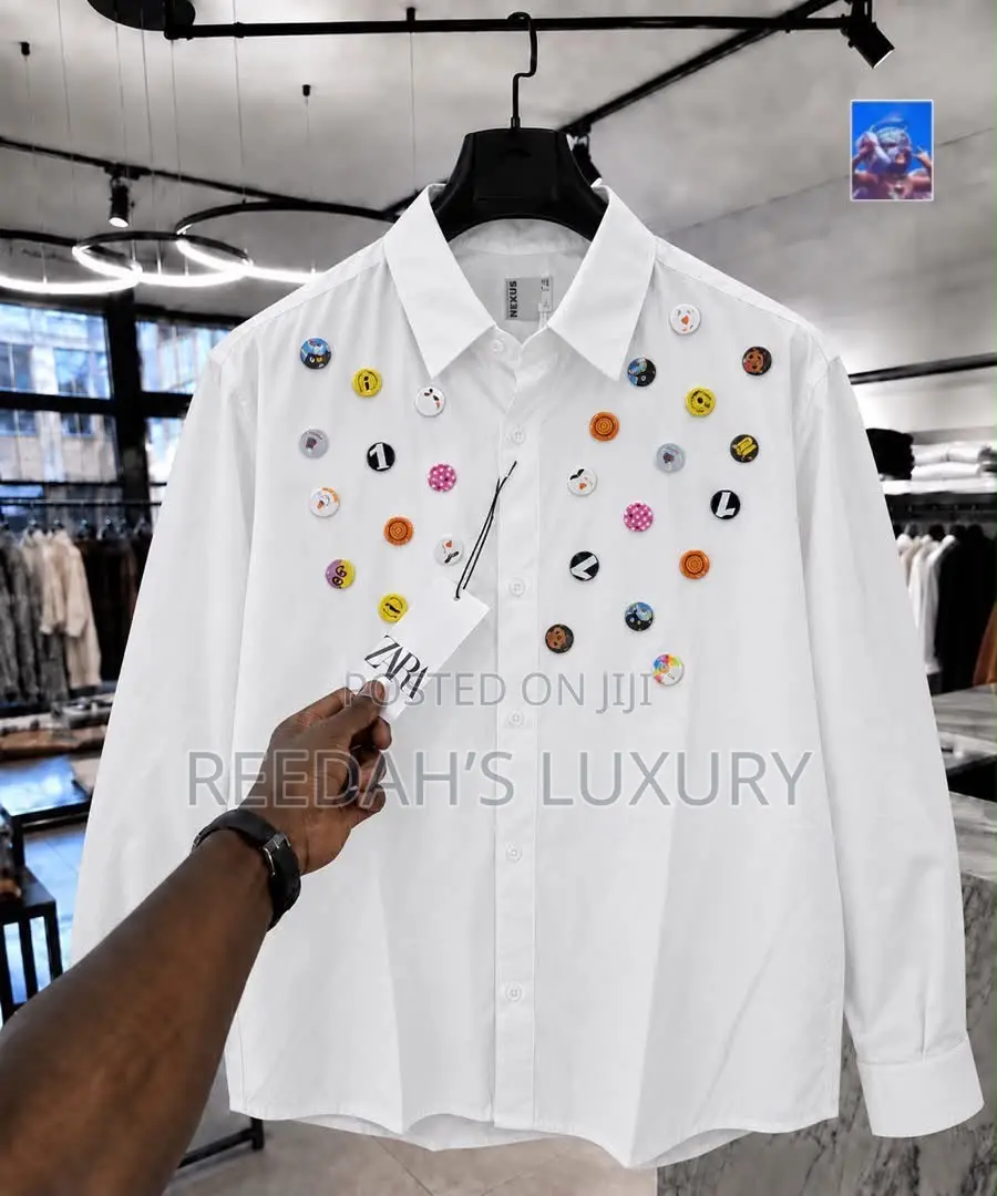 Embellished Button-Down Shirt