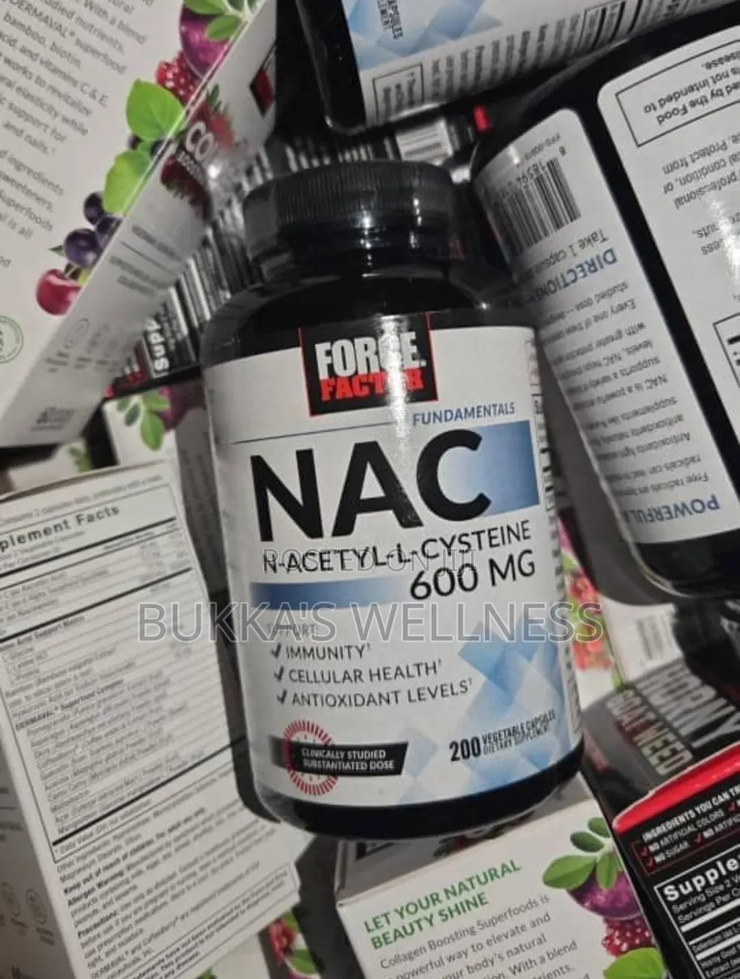 Force Factor NAC N-Acetyl-L-Cysteine 600mg – 200 Veggie Capsules