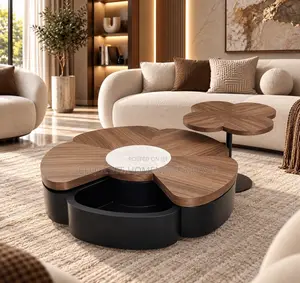 Modern Center Table Set – Modern Wooden Coffee Table With Storage
