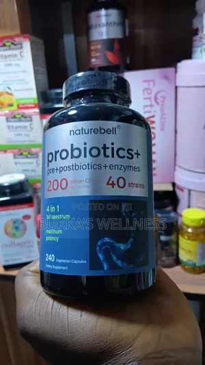 NatureBell Probiotics+ 200 Billion CFU – 40 Strains, 240 Capsules
