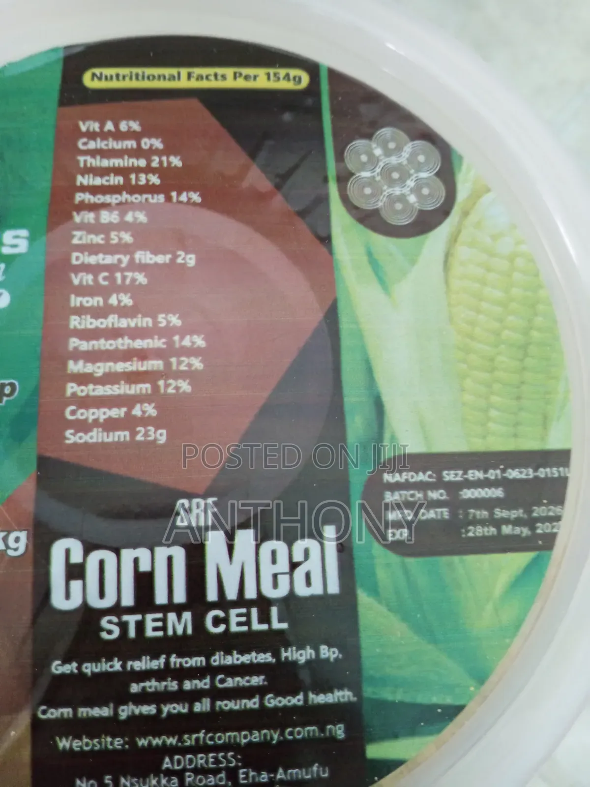 SRF Cornmeal Stem Cell
