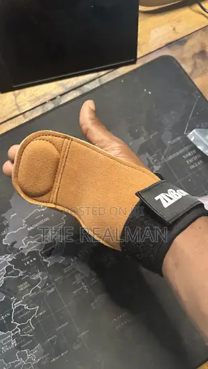 Hand Grips Glove - ZLYBox Heavy Duty Tan Leather Weightlifting