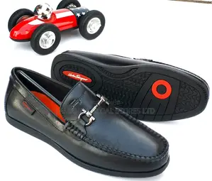 Salvatore Ferragamo Leather Horsebit Driving Loafers