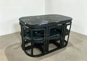 Six Seaters Marble Dining Set