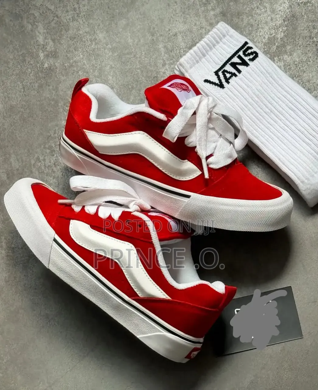 Vanz Knu Skool “Red/White” Sneakers