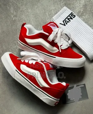 Vanz Knu Skool “Red/White” Sneakers