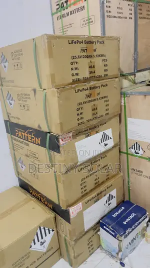 5.12kwh 25.6v 200ah Lithium Ion Battery Pattern 24volts System