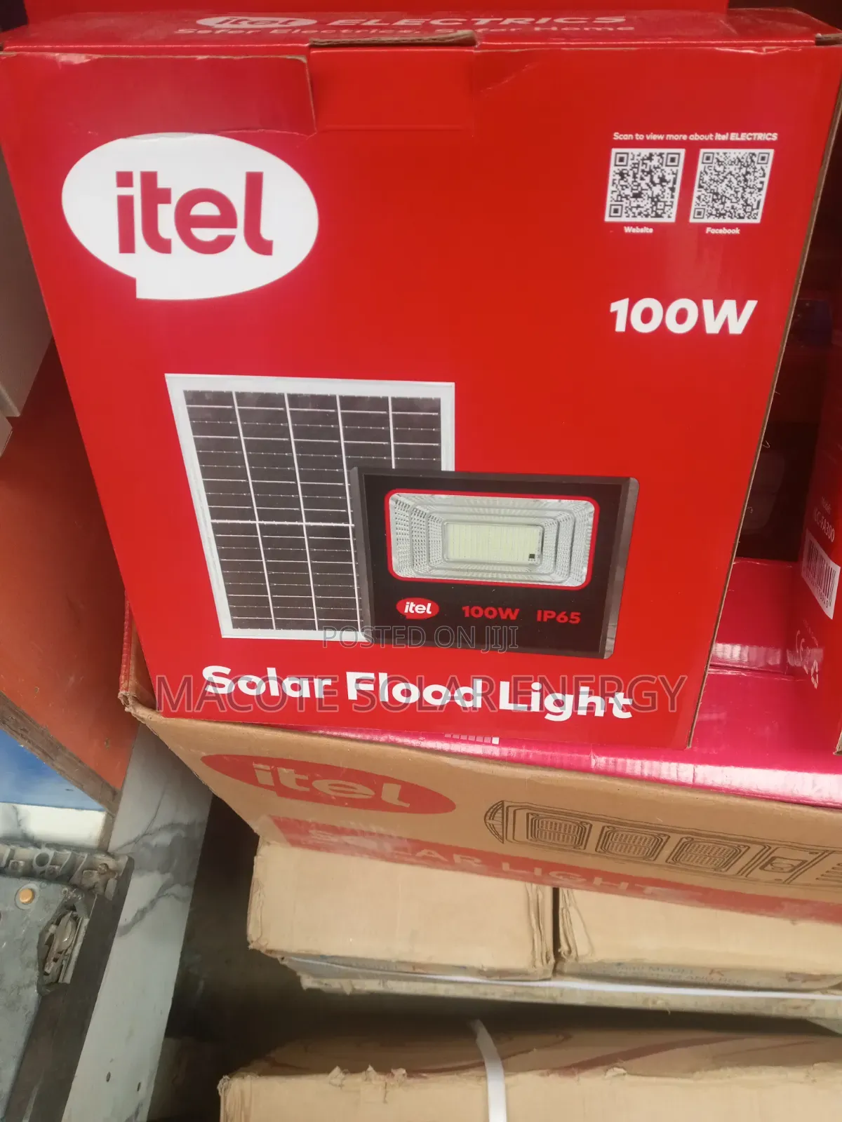 100w Litthium Battery Solar Flood Light