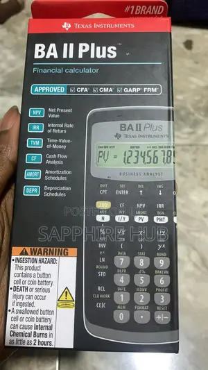 Texas Instruments Ba Ii Plus Financial Calculator