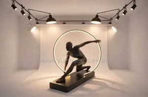 Athletic Figure Humanoid Sculpture LED Floor Light