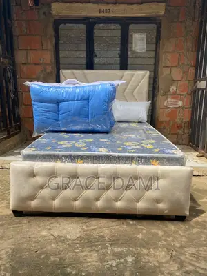 4x6 8 Inches Foreign Orthopedic Mattress + Bed Frame + Fiber Pillows