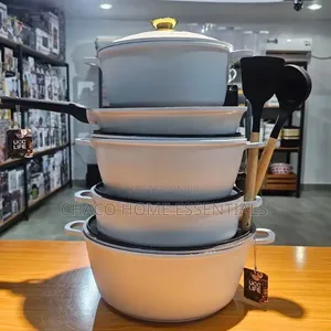 5 Piece Granite Non-Stick Cookware With Cooking Utensils