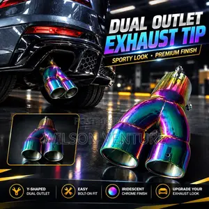 Y-Shaped Dual Outlet Exhaust Tip/Pipe/Cover/Muffler