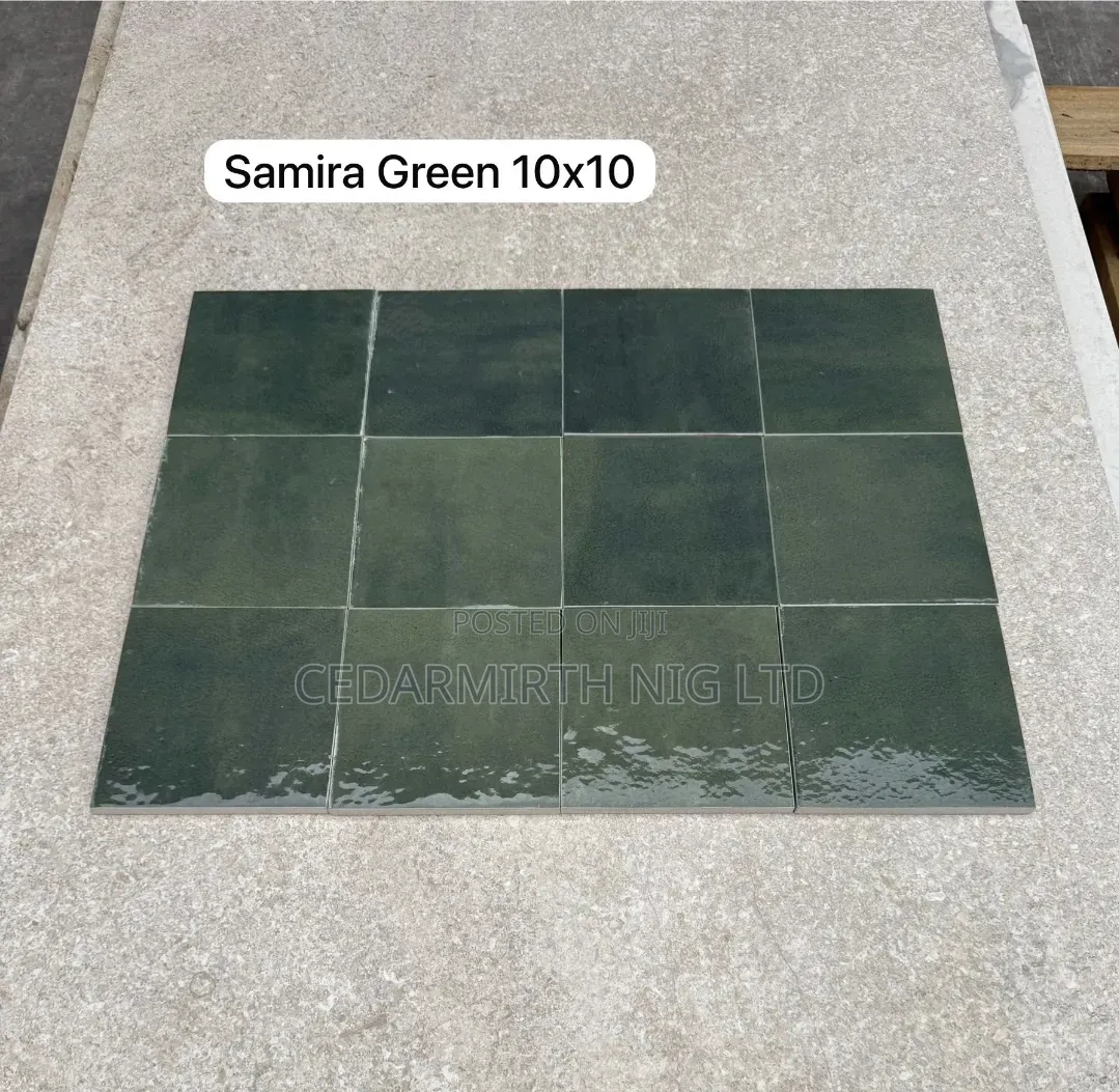 Green Color Wall Tiles in Various Shapes Sizes .