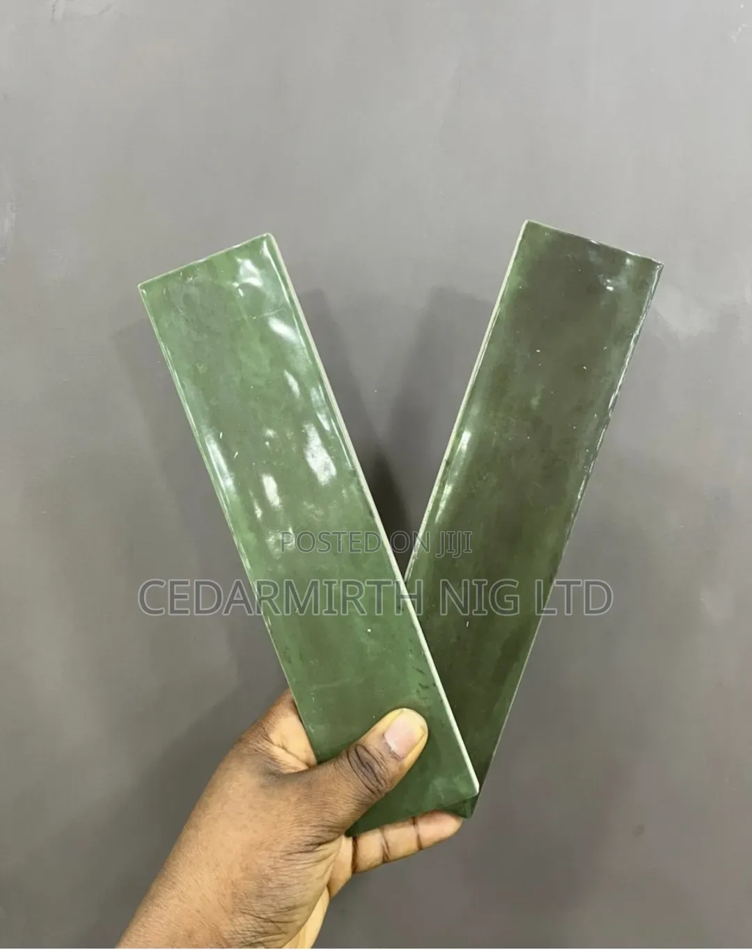 Green Color Wall Tiles in Various Shapes Sizes .
