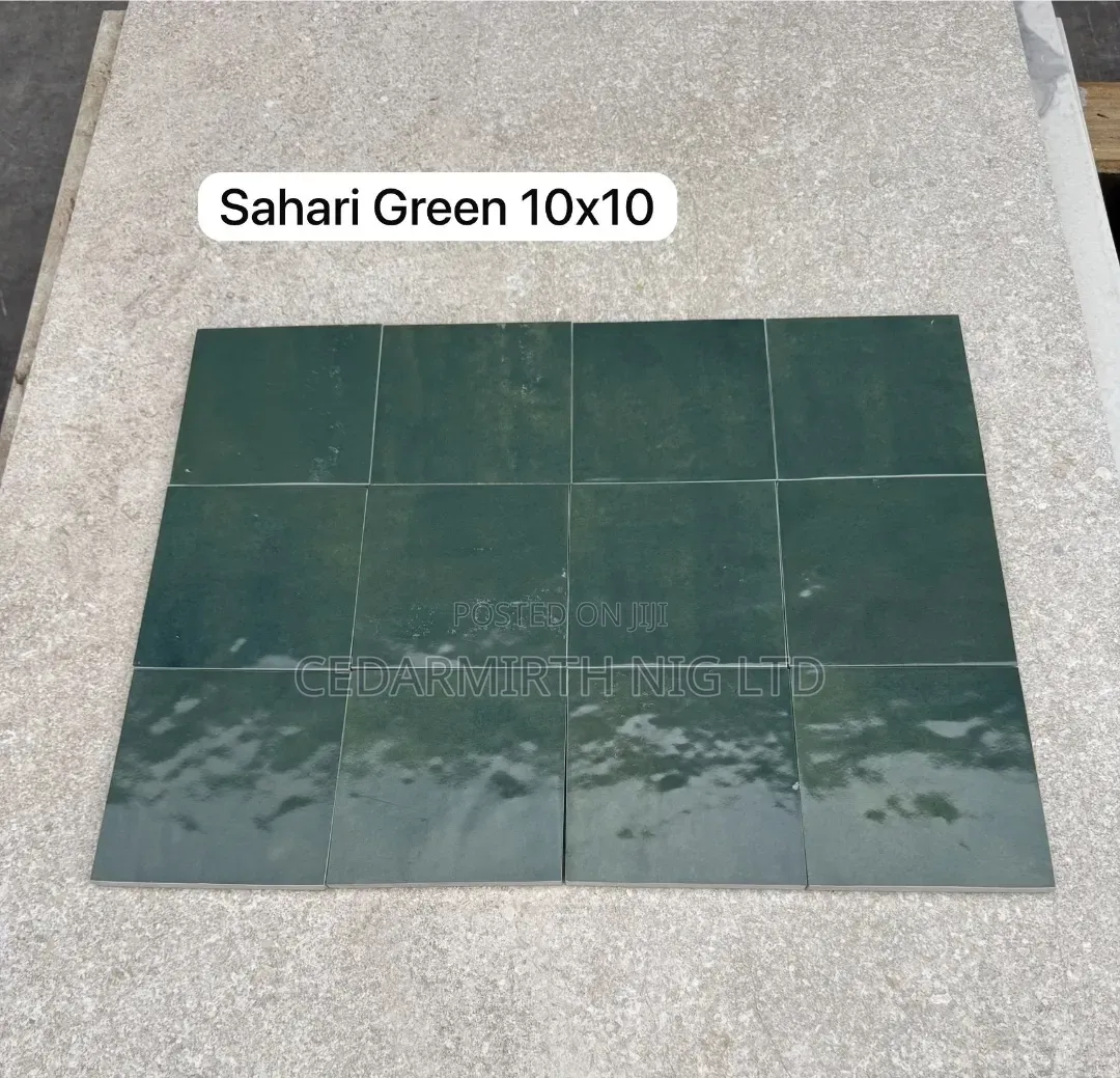 Green Color Wall Tiles in Various Shapes Sizes .