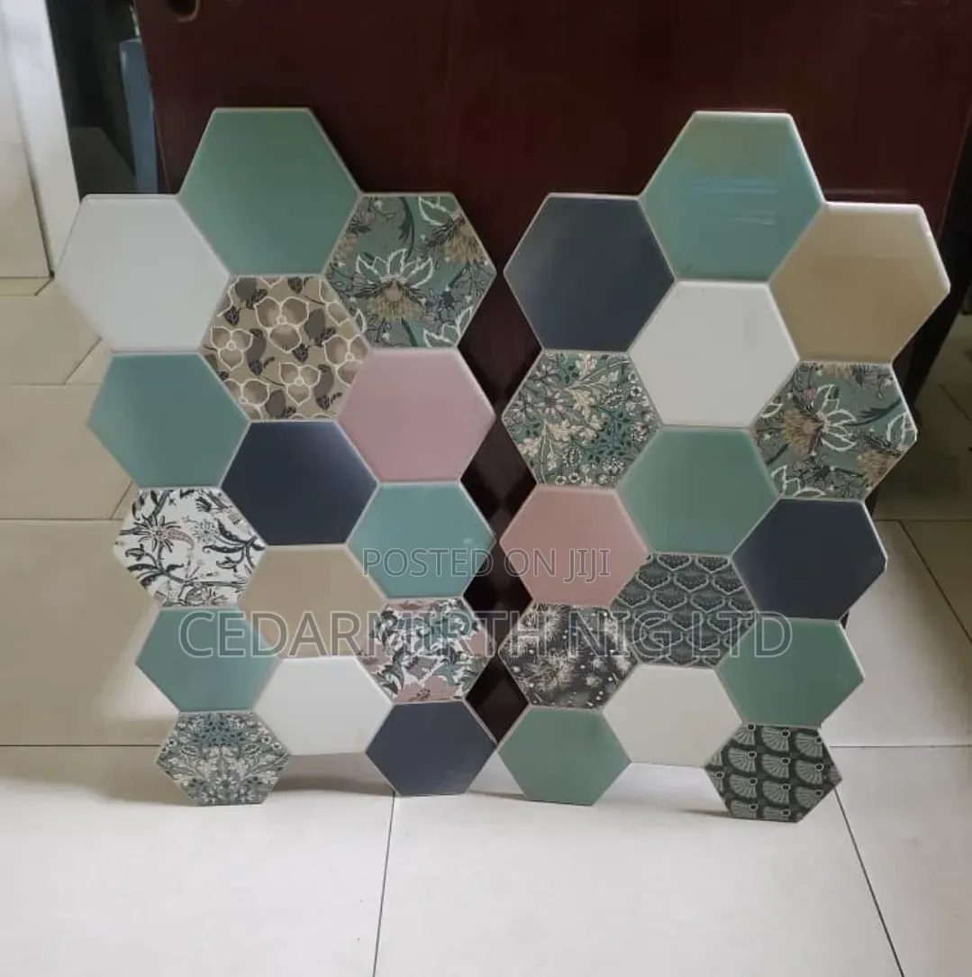 Green Color Wall Tiles in Various Shapes Sizes .