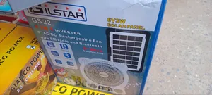 Gilstar 7inche 6in 1 Solar Table Fan, BLUETOOTHS and Radio