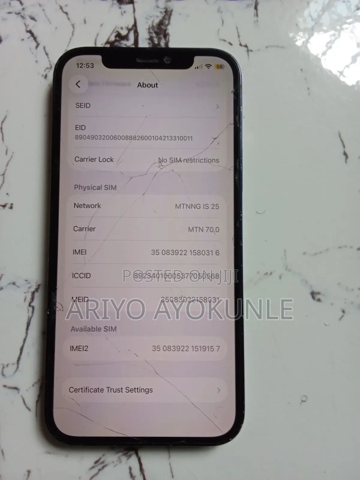 Apple iPhone 12 64 GB Blue