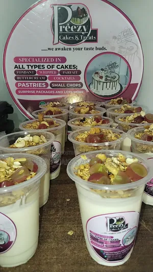 Cakes, Parfait and Yoghurt