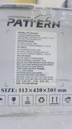 4kva Hybrid Pattern Solar Inverter 24volts System