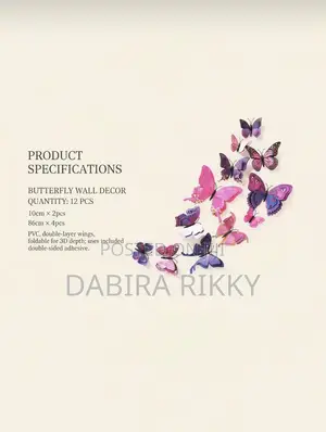 3D Butterfly Wall Stickers – Beautiful Aesthetic Wall Decor