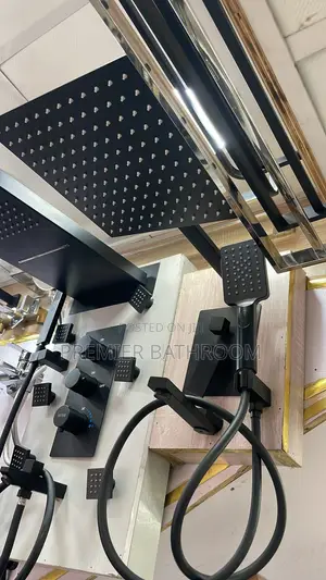 Black Conduit Shower 5ways