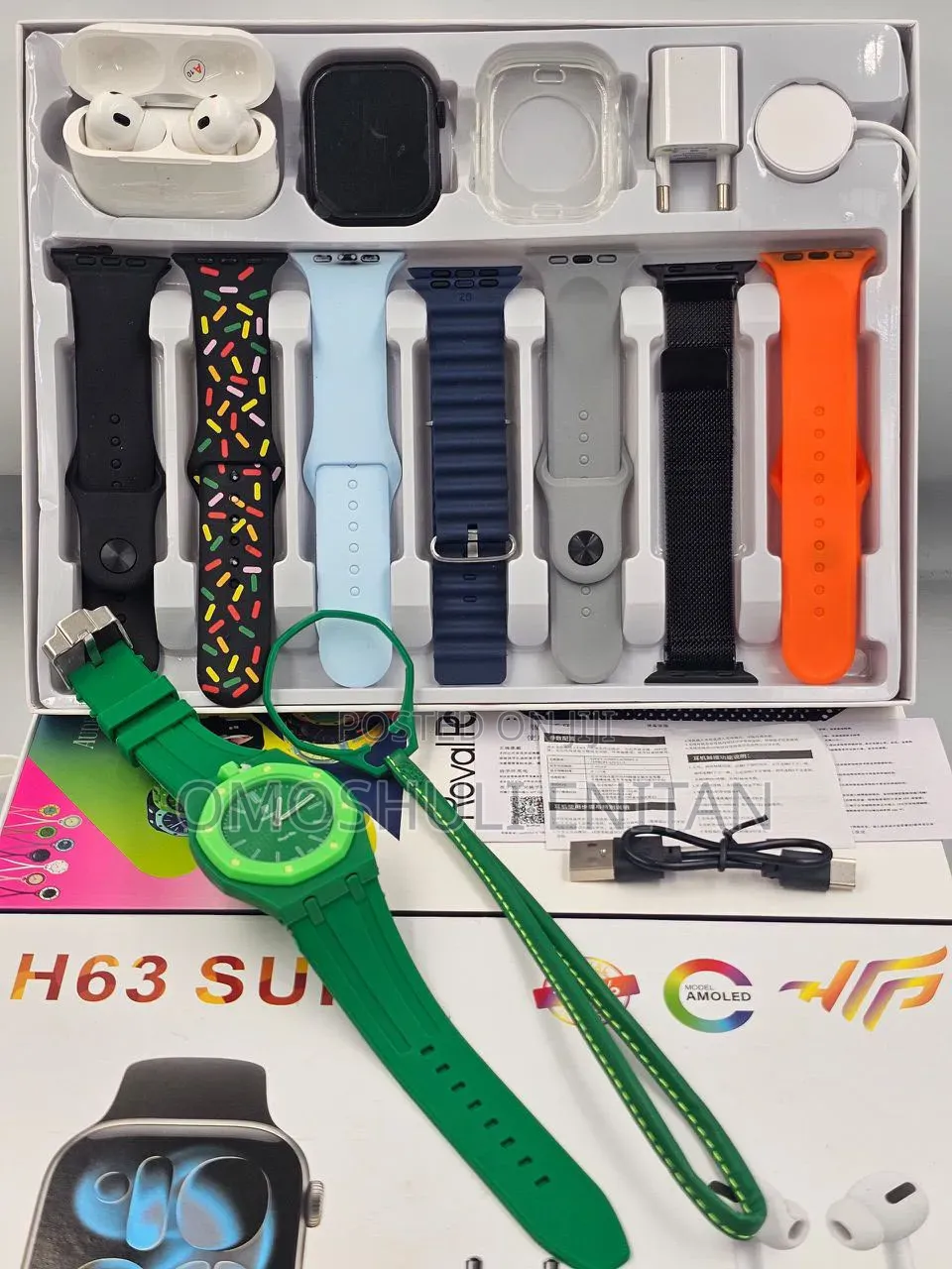 Smart Watch/Airpod/Ap X Swatch Combo
