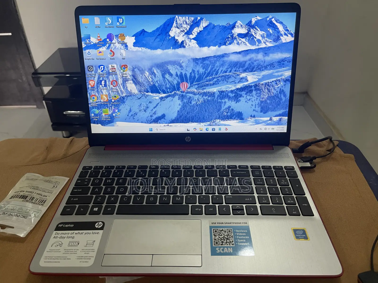 Laptop HP 15-dw3031 4GB Intel Pentium SSD 128GB