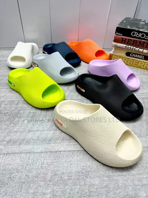 Textured Contour Foam Slides in Assorted Colors