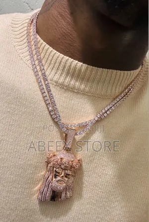 Iced Out Zirconia Tennis Chain With Pendant