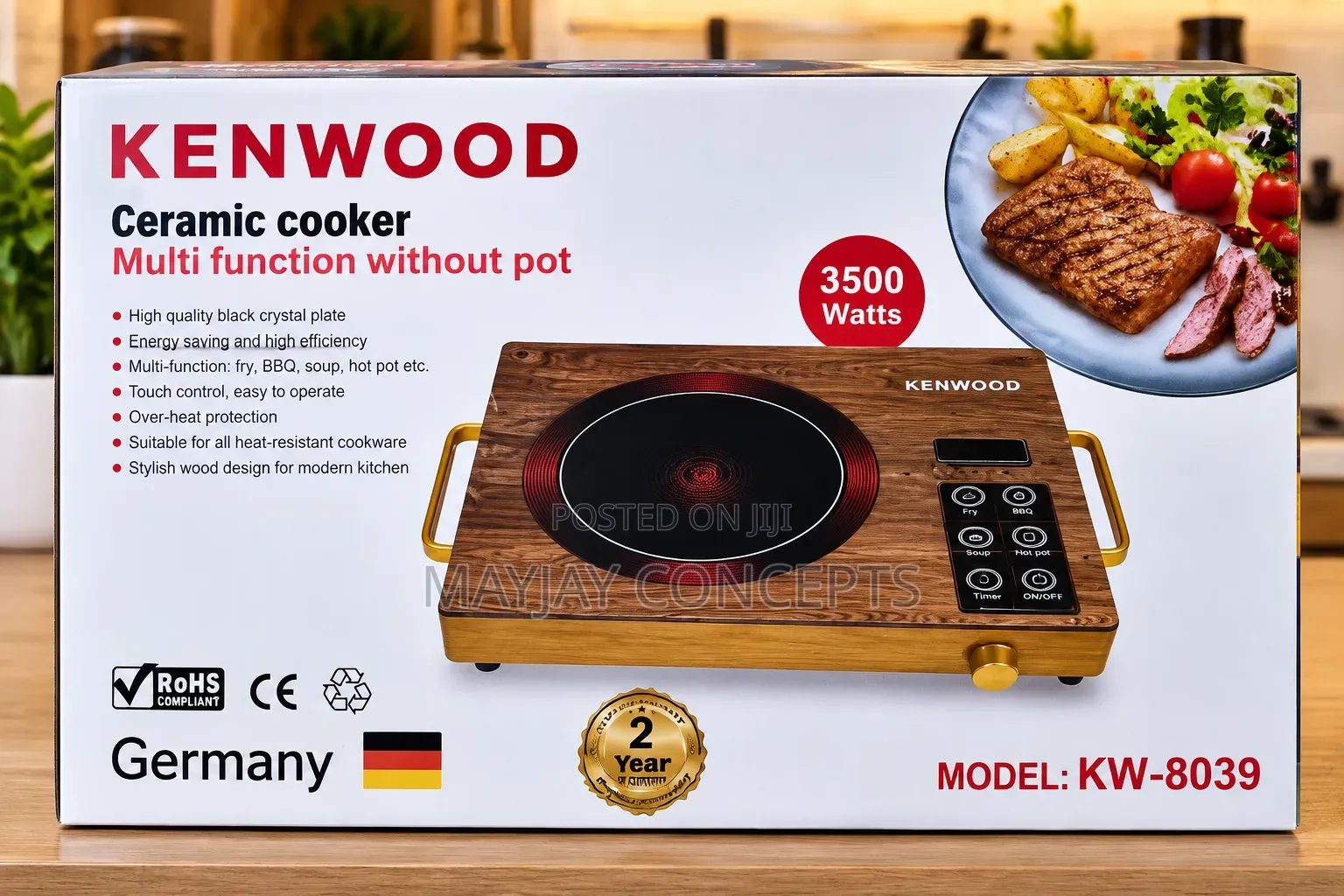 Kenwood Infrared HotPlate Cooker With 7 Functions Timer