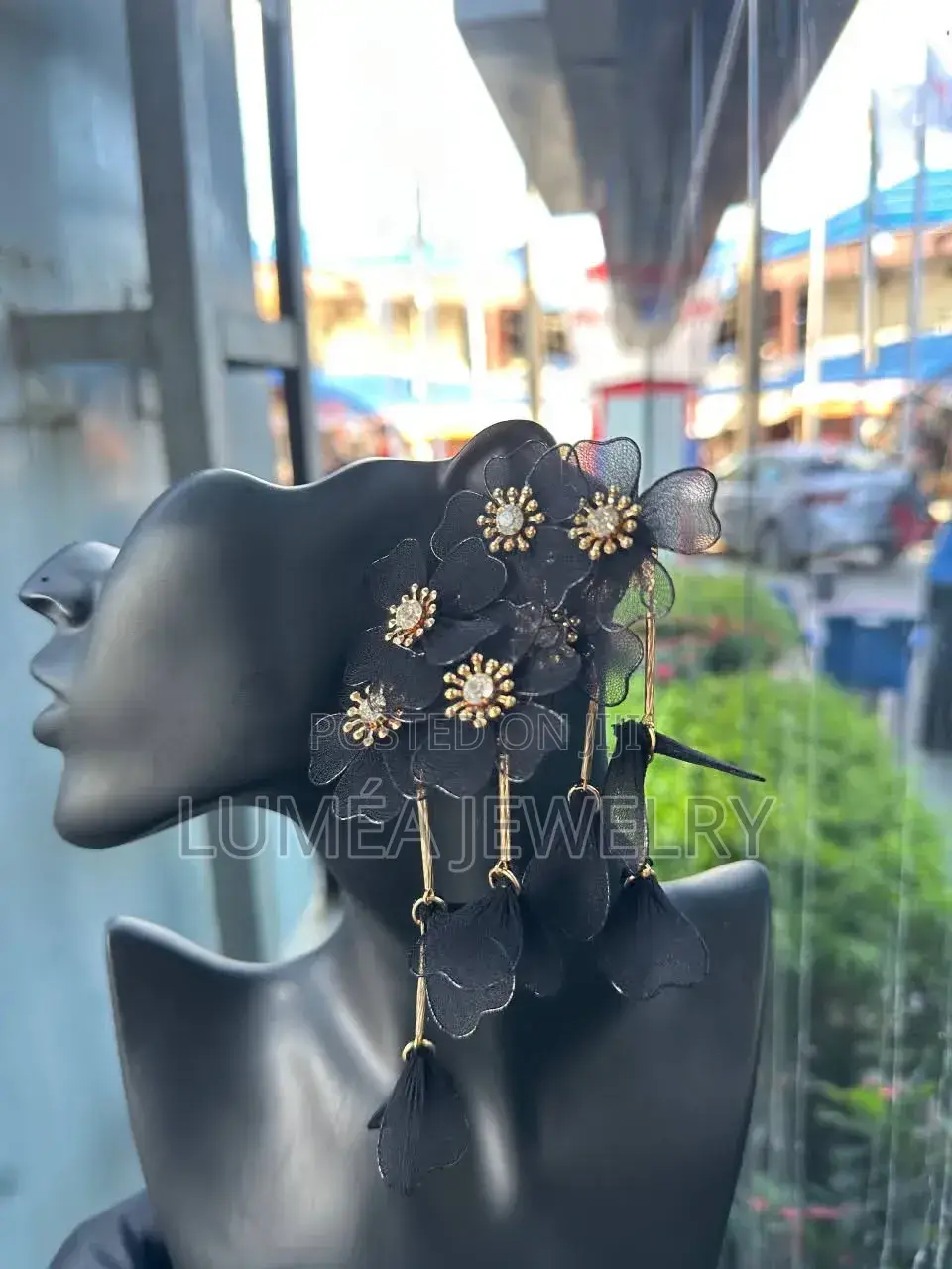 Flower Statement Earrings