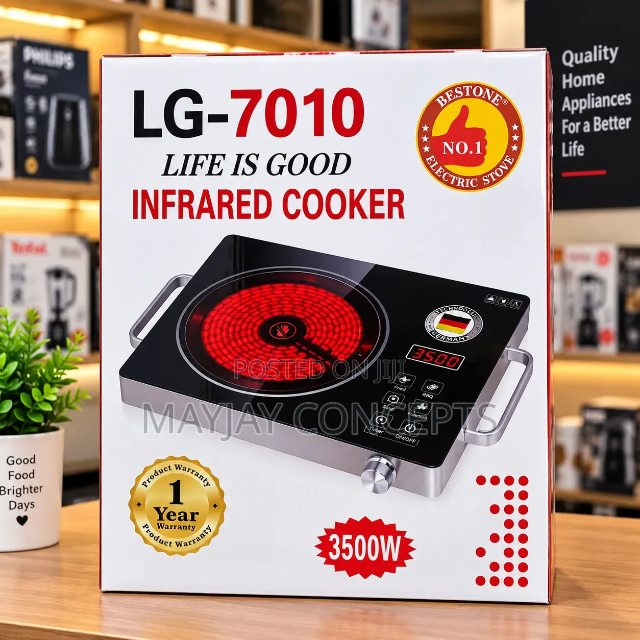 LGW Infrared Cooker With Touch Control Timer