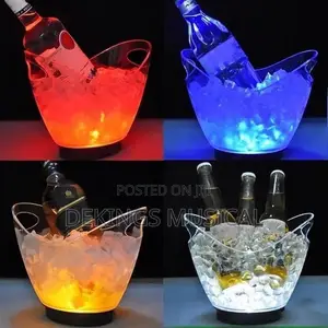 Rechargeable Acrylic LED Champagne Ice Bucket