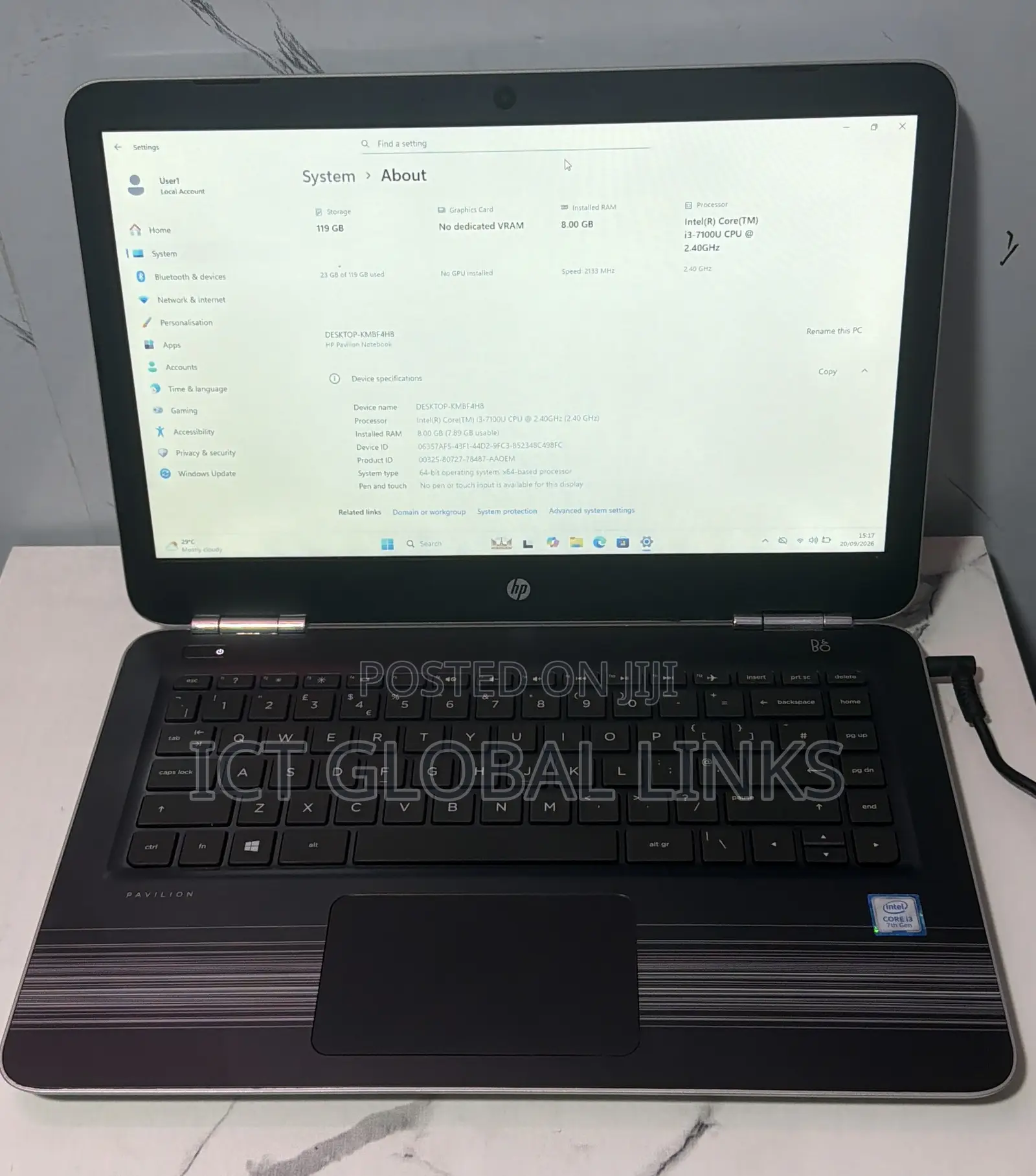 Laptop HP Pavilion 14 8GB Intel Core i3 SSD 128GB