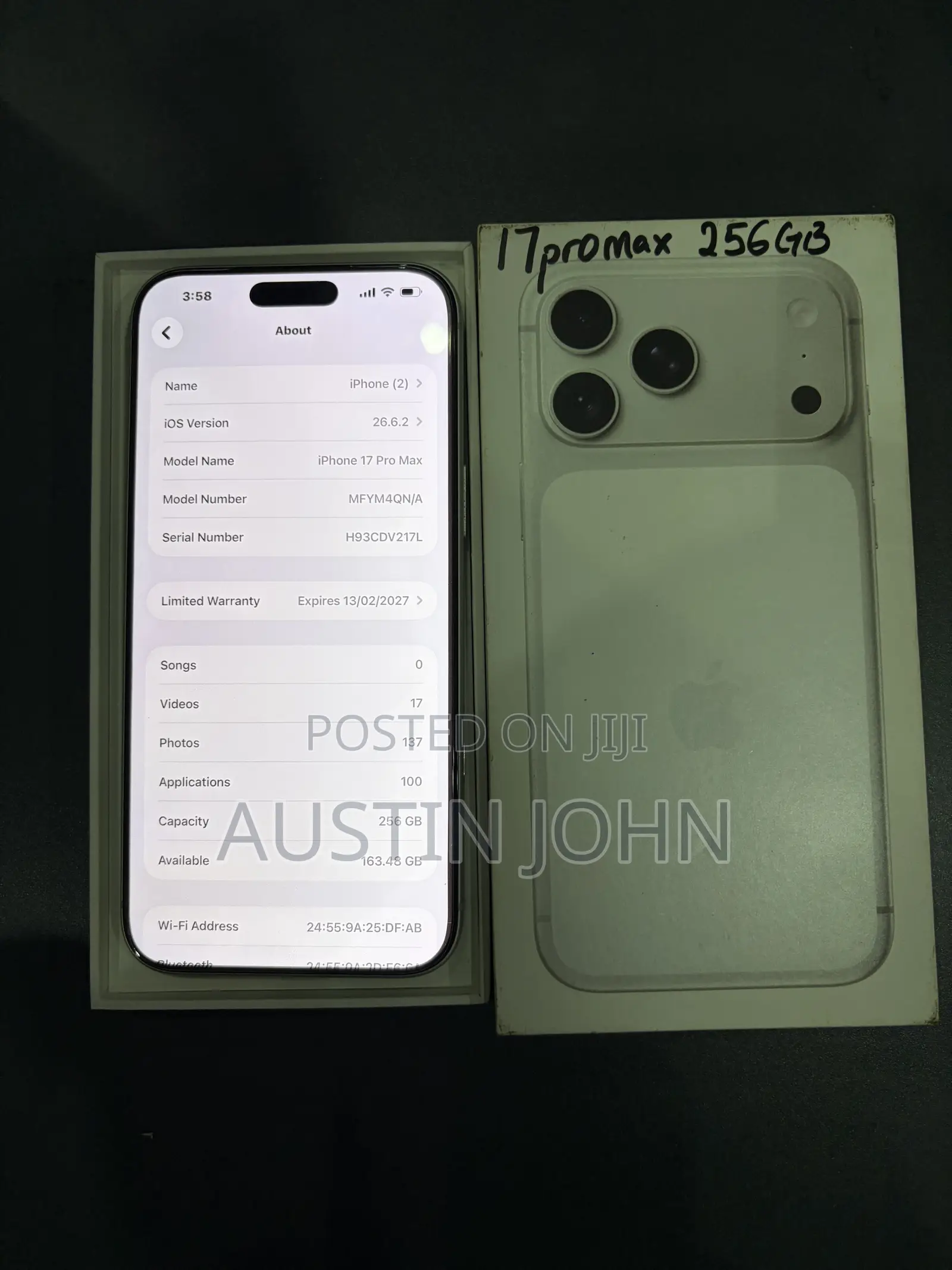 Apple iPhone 17 Pro Max 256 GB Silver