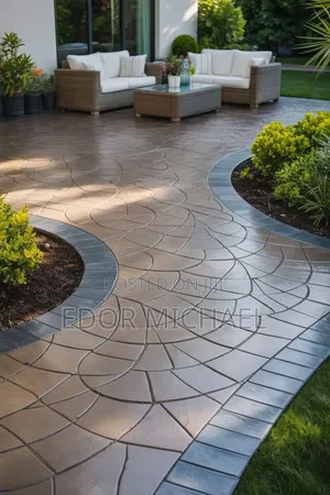 Stamp Concrete Floor and Interlock Abuja Asokoro.
