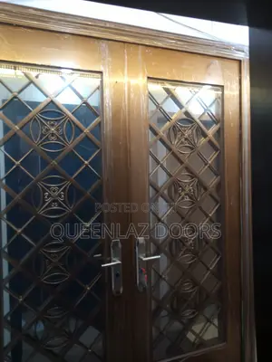 6ft Stainless Gold Glass Door