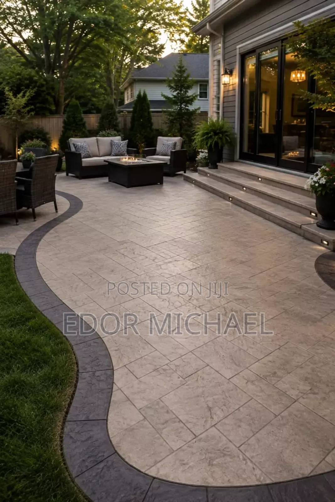 Stamp Concrete Floor and Interlock Abuja Asokoro.