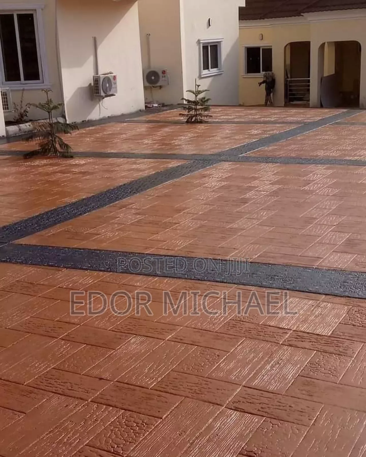 Stamp Concrete Floor and Interlock Abuja Asokoro.