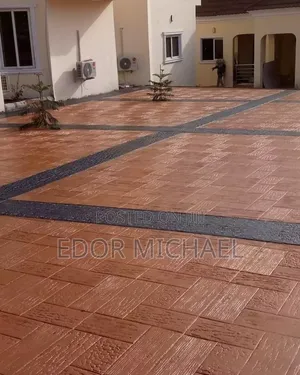 Stamp Concrete Floor and Interlock Abuja Asokoro.