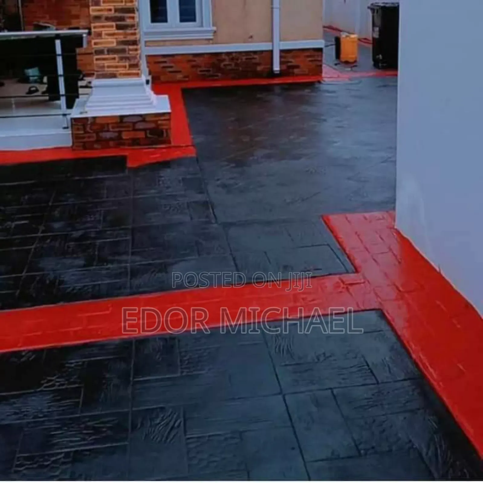 Stamp Concrete Floor and Interlock Abuja Asokoro.
