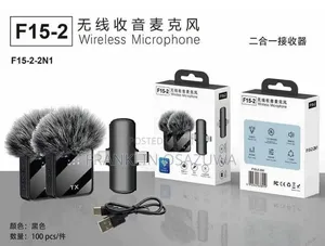 F15-2-2n1 Wireless Microphone 2-in-1 Type-C for iPhone Android