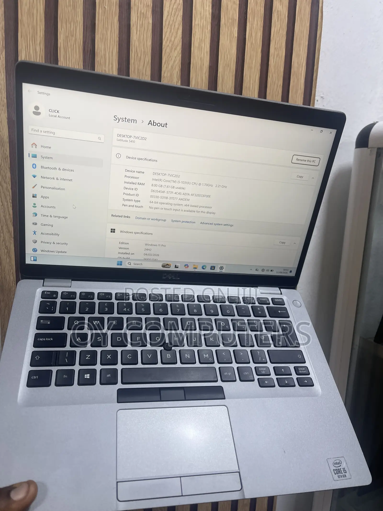 Laptop Dell Latitude 5410 8GB Intel Core i5 SSD 256GB