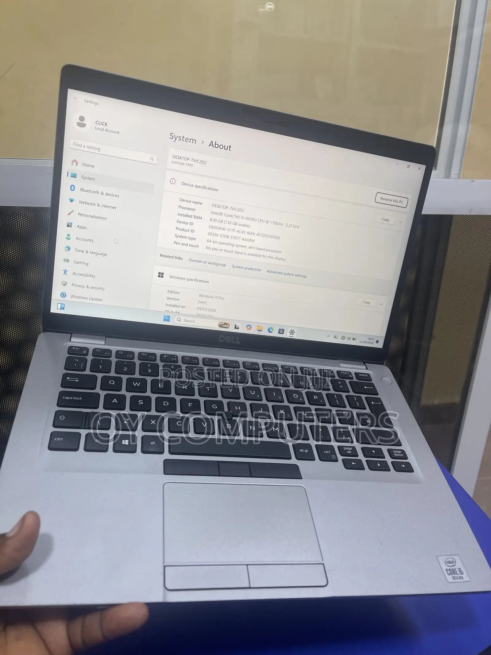 Laptop Dell Latitude 5410 8GB Intel Core i5 SSD 256GB